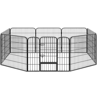 Enclos Modulable pour Chien 8 Panneaux - 80x60cm — Petzy.ma Maroc