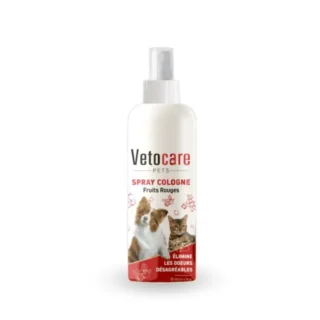 Vetocare Spray Cologne Fruits Rouges 200 ml pour Chien & Chat — Petzy.ma Maroc