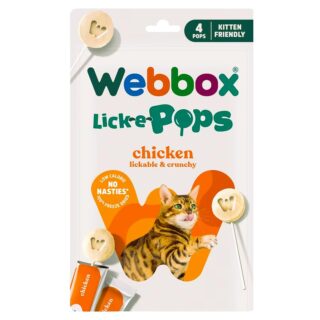 Webbox Lick-e-Pops pour chaton (Poulet | Thon) — Petzy.ma Maroc