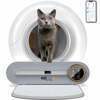 Bac à Litière Automatique Intelligent 65L pour Chat Petzy.ma®