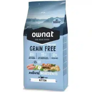 Ownat® Grain Free Kitten - Alimentation Chaton sans Céréales 3 kg