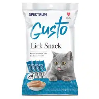 Spectrum Gusto® Lick Snack Thon pour Chat 4x15g