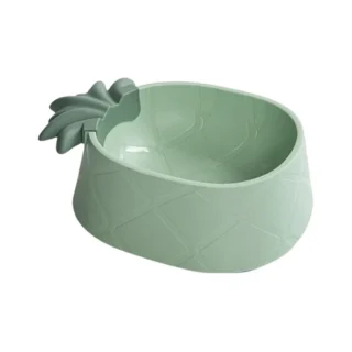 Gamelle pour Chien en Forme d’Ananas – Design Vert Ludique, Antidérapante et Facile à Nettoyer