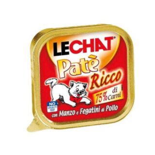 LeChat® Pâté Ricco Boeuf et Foie de Poulet 100g