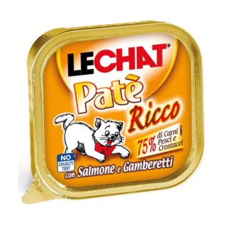 LeChat® Pâté Ricco Saumon et Crevettes 100g