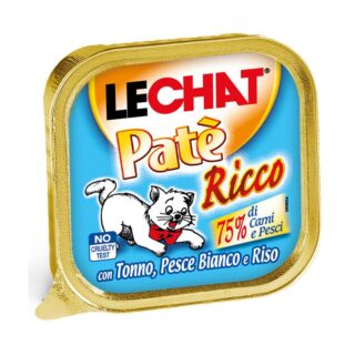 LeChat® Pâté Ricco Thon Poisson et Riz 100g