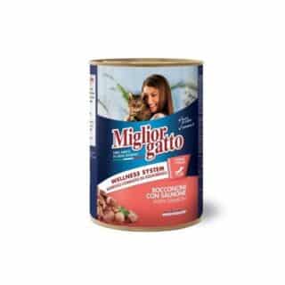 Bouchées au saumon 405g – Migliorgatto®