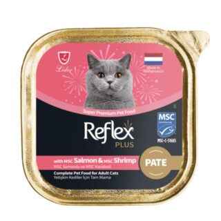 Reflex Plus® Pâté au Saumon et Crevette pour Chat Adulte 85 g