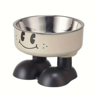 Gamelle Surélevée en Acier Inoxydable pour Chat & Chien - Design Mignon